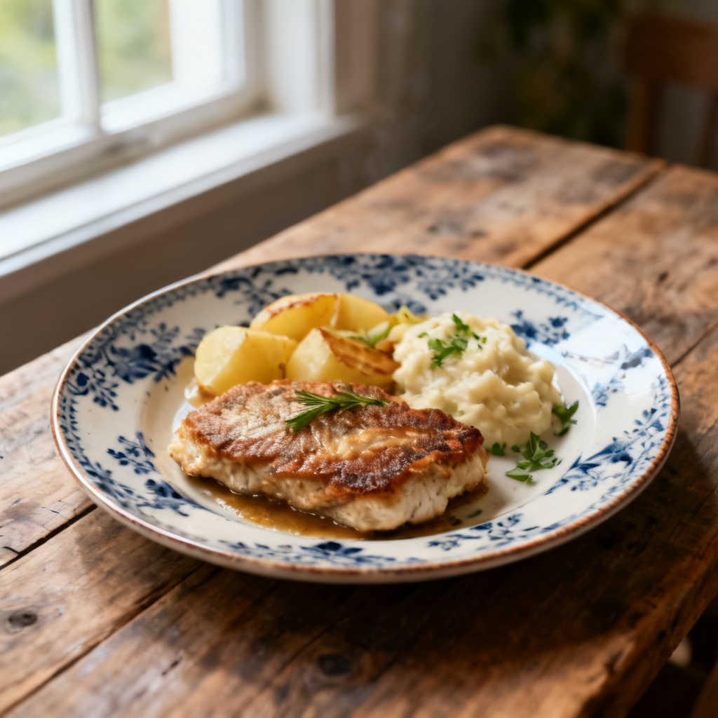 Fiskbiffar med apelsinsås