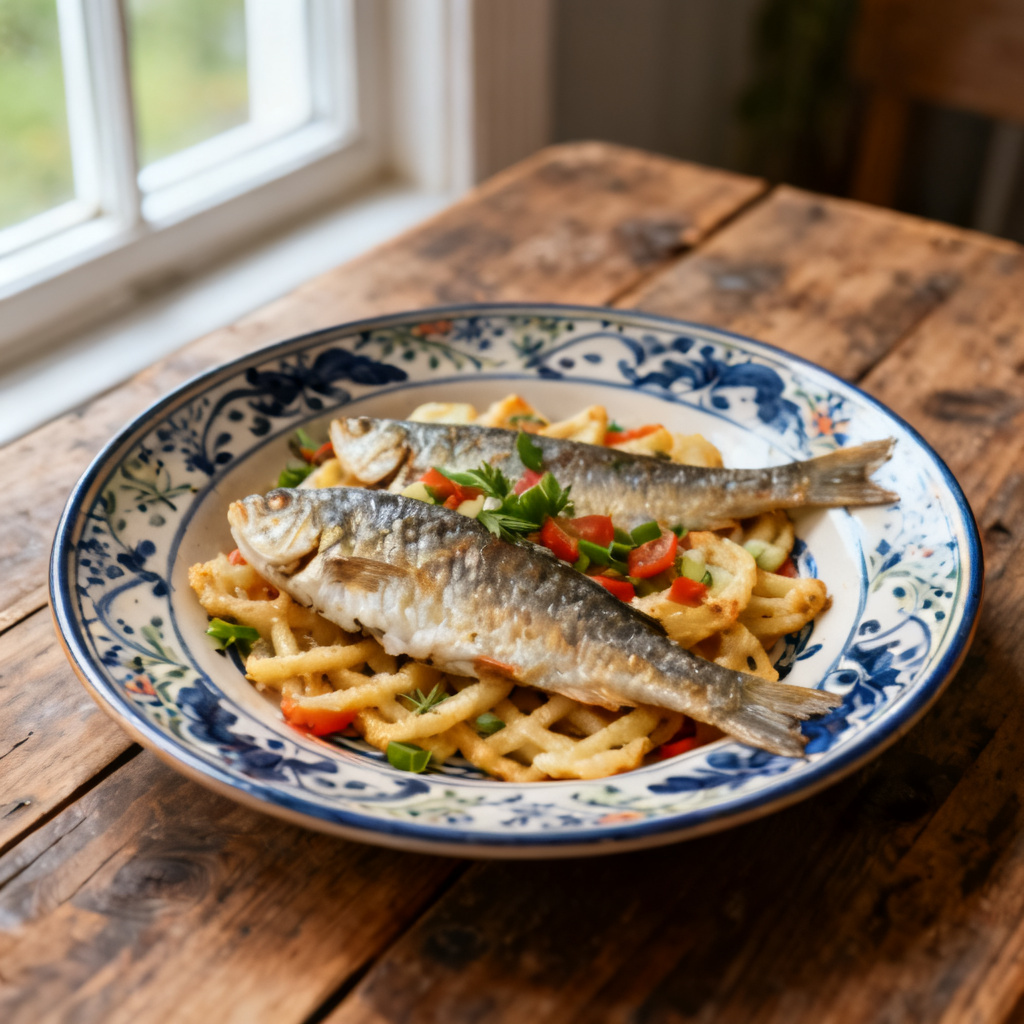 Recept på ugnsgrillade fiskpinnar