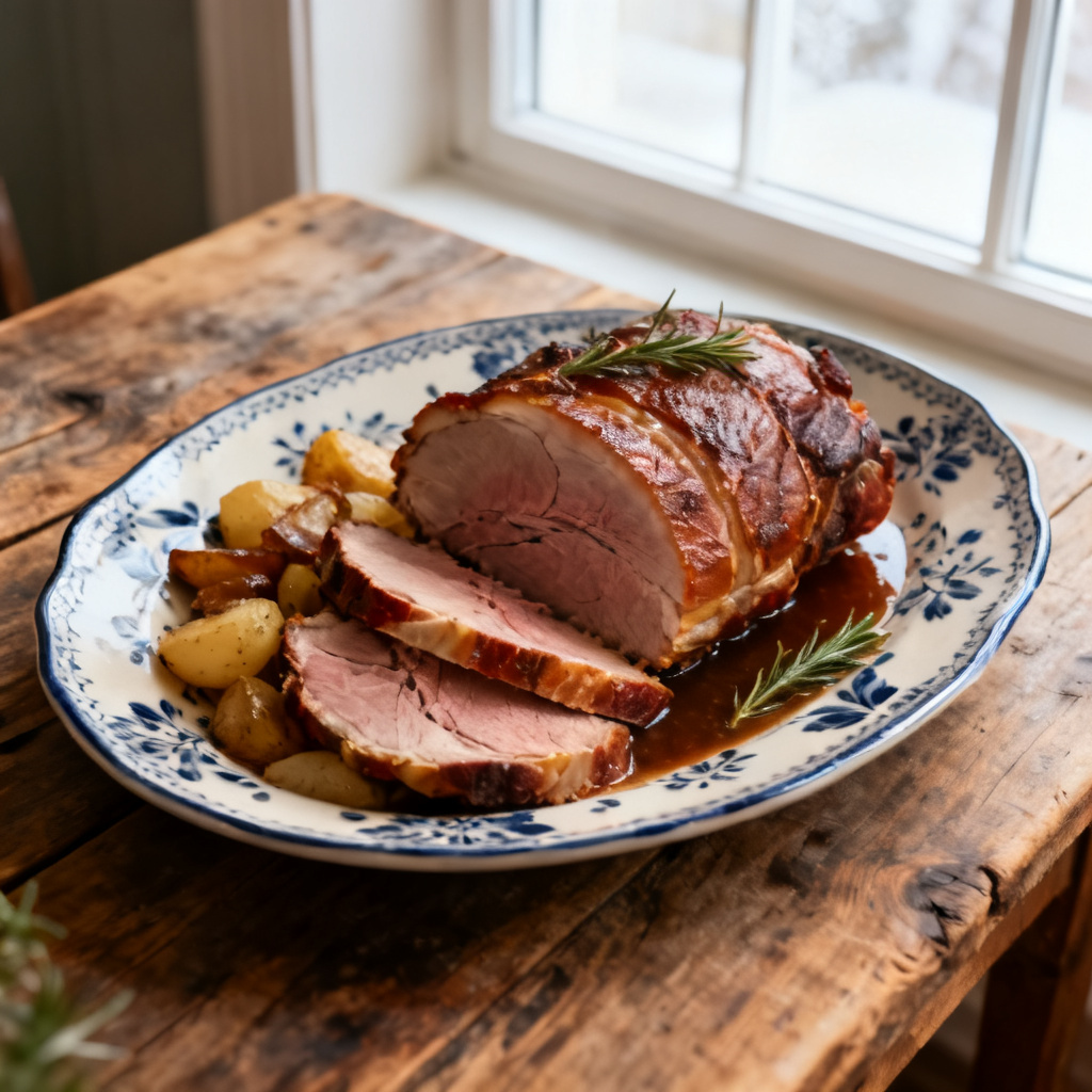Smörkola julskinka