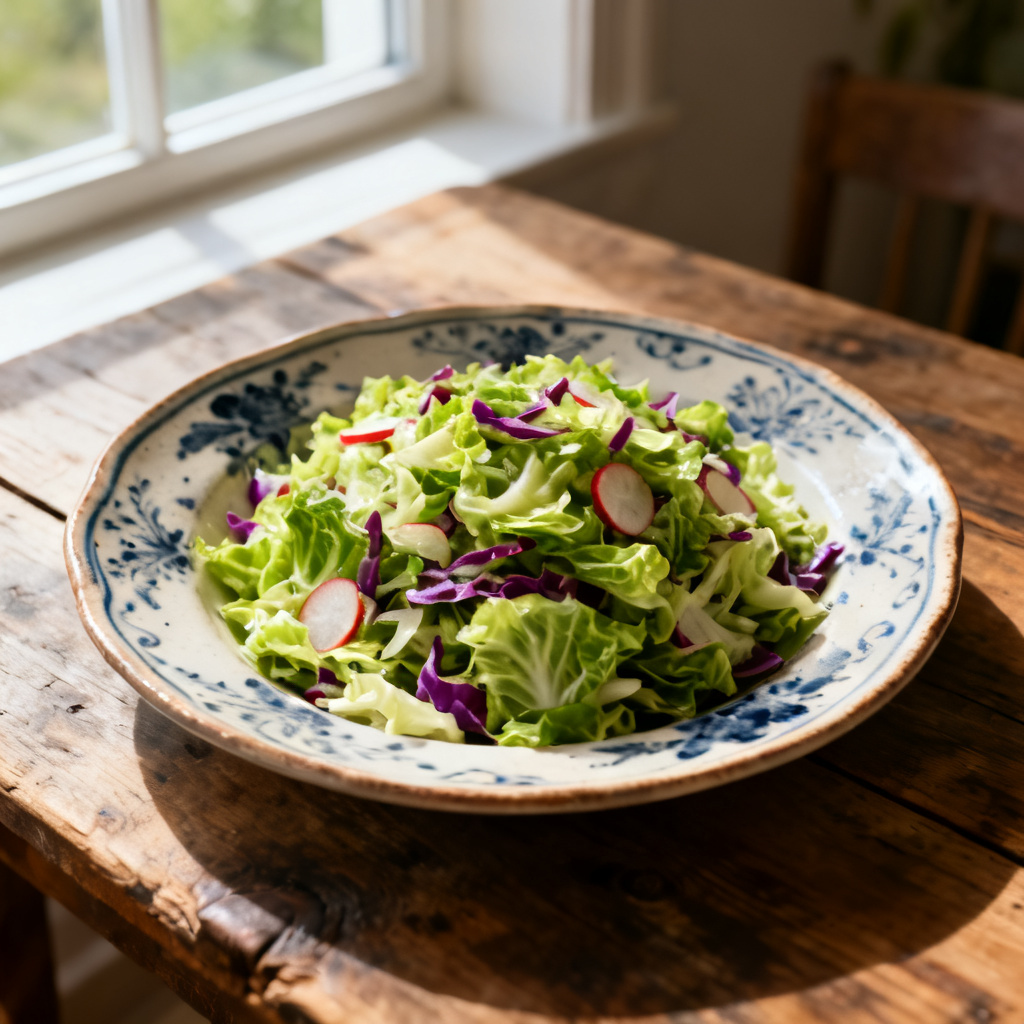 Masserad råkål sallad