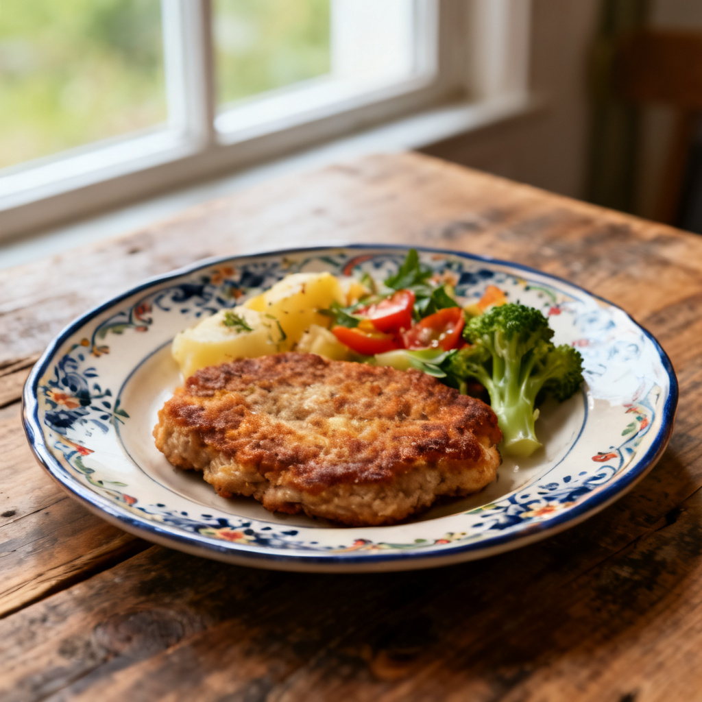 Kalvkotlett med krämiga parmesanbönor