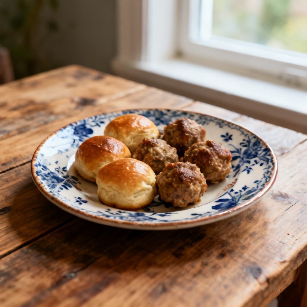 Kycklingbullar med örter
