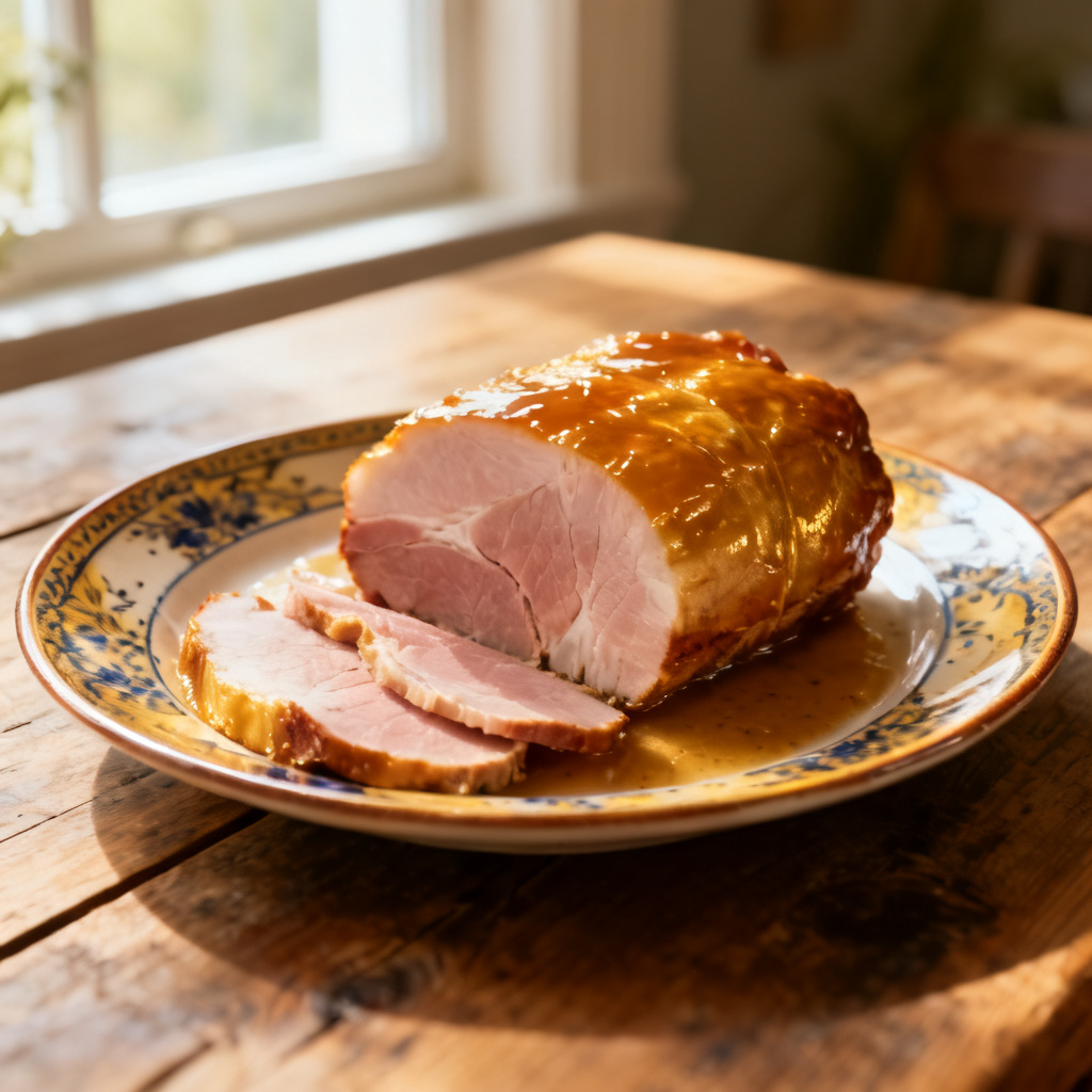 Recept på ugnsgrillad skinka