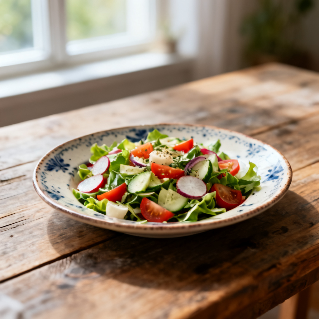 Grillad sommarsallad med krämig misodressing