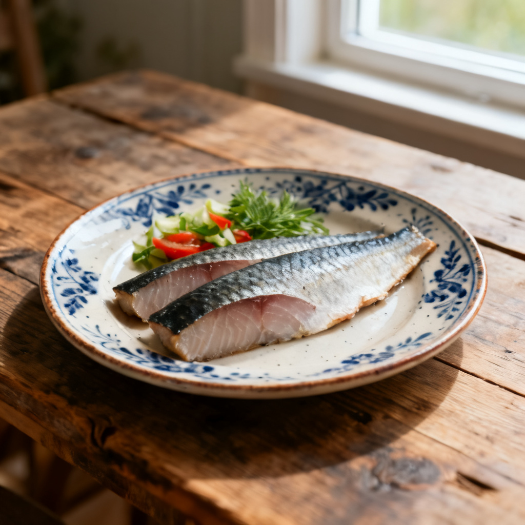 Lingonfylld strömming med örtsås