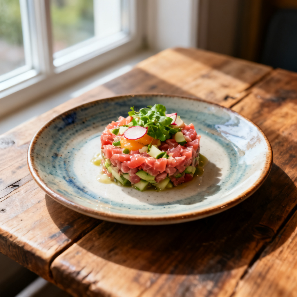 Tartar på hjort och rödbeta