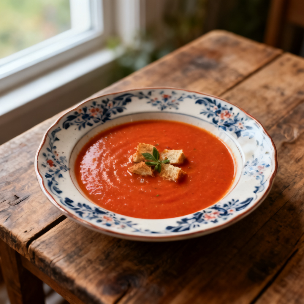 Tomatsoppa med apelsin