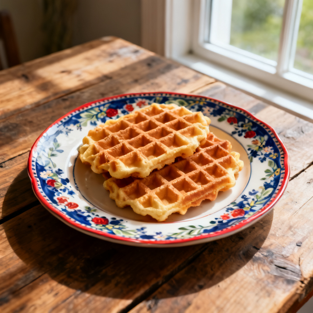 Lingonvåfflor med kolagrädde