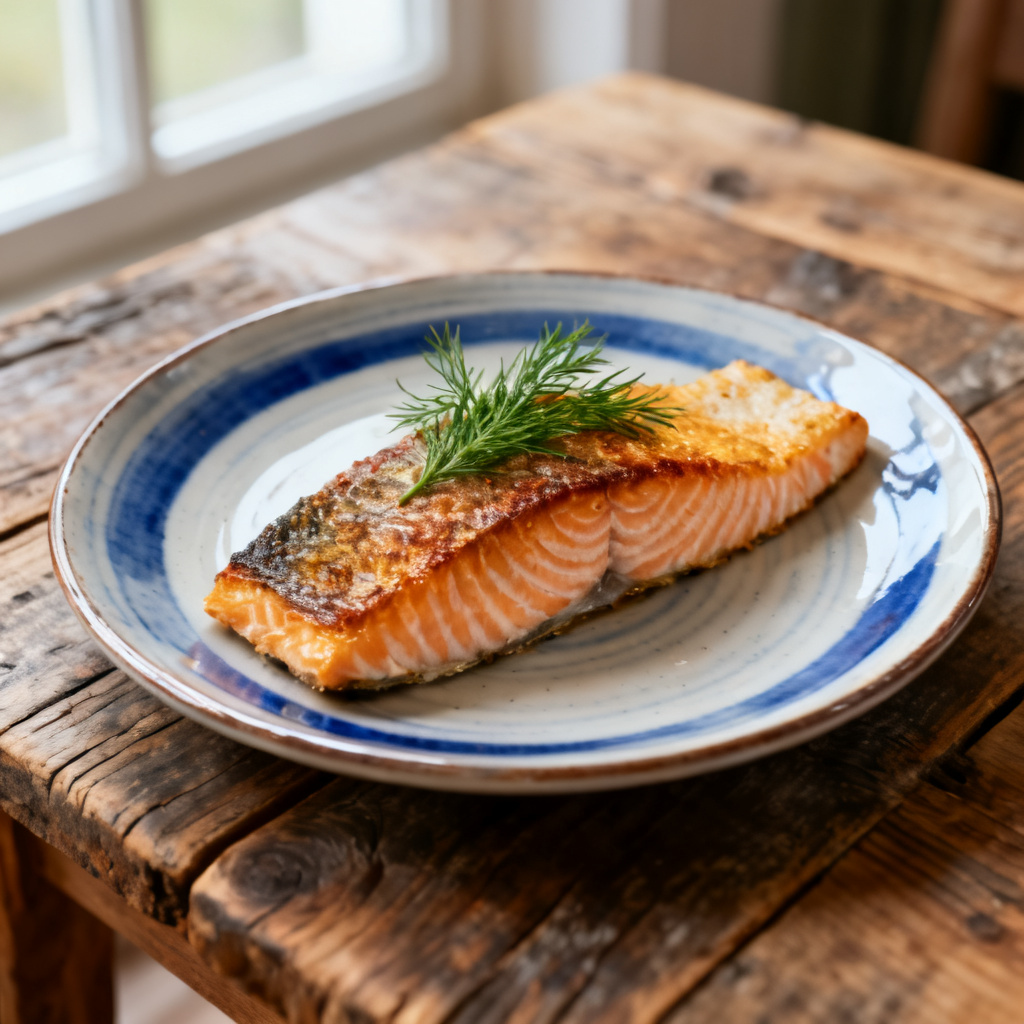 Sojastekt lax med syrlig mangosallad