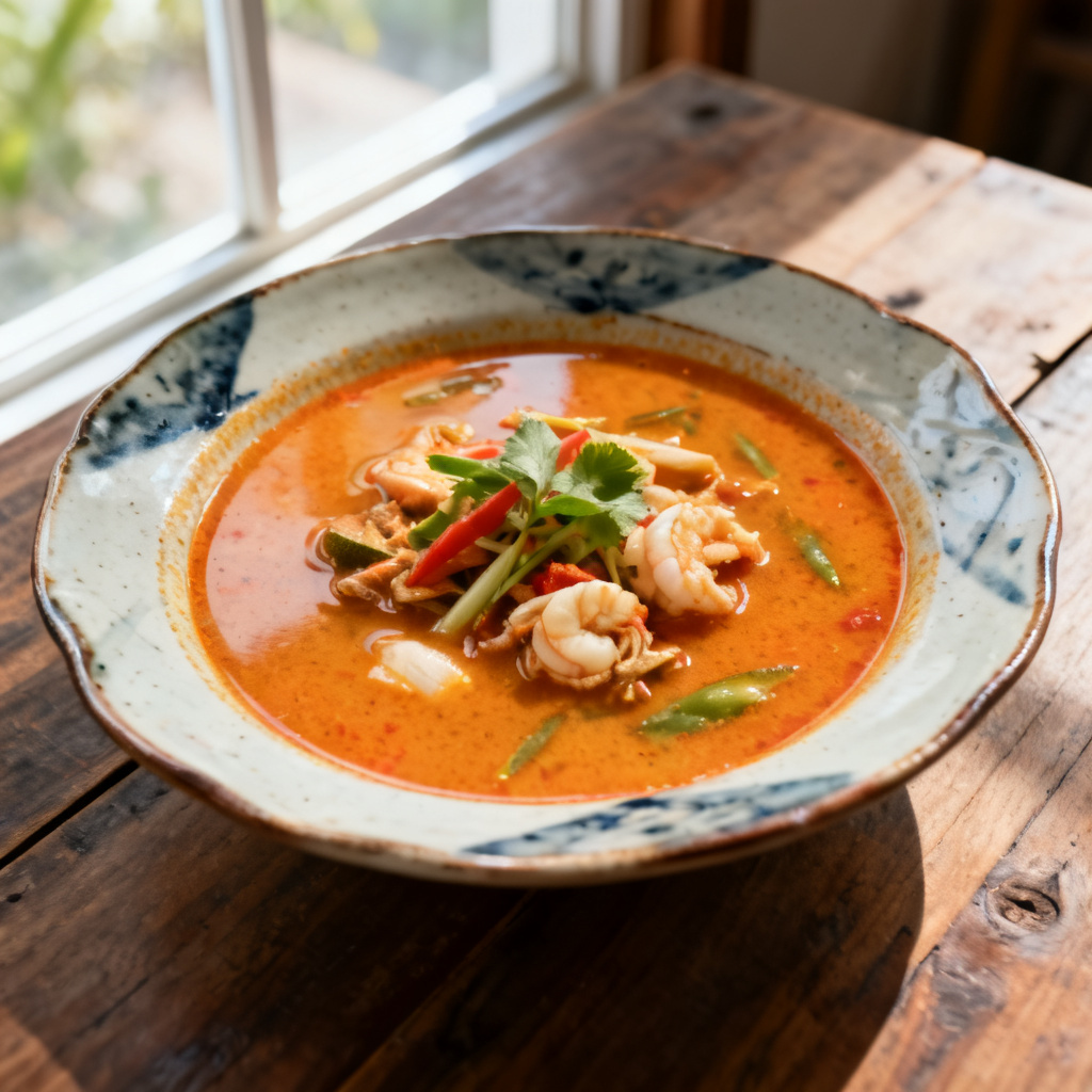 Thailändsk räkcurry