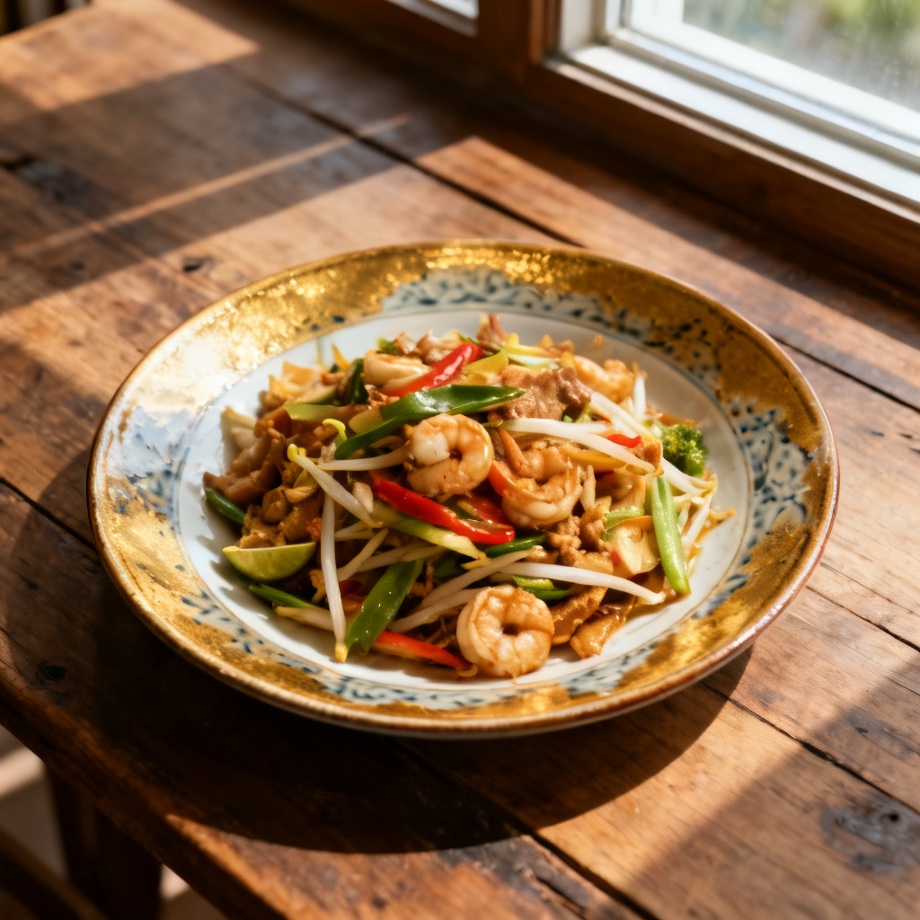 Wok med Rödspätta och Hoisin