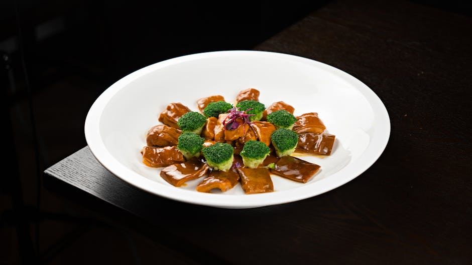 Paneer med broccoli & sesam